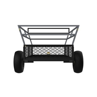 Gorilla Rugged Outdoor Atv Trailer With 1400 Pound Capacity, Removable