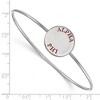 Black Bow Jewelry Sterling Silver Alpha Phi Greek Life Bangle Bracelet 8 Inch - 2 of 3