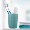 Unique Bargains Bathroom Tumbler with Smooth Lines Wheat Straw Cup for Bathroom for Toothpaste 4.09''x2.80'' 1Pc - 2 of 4