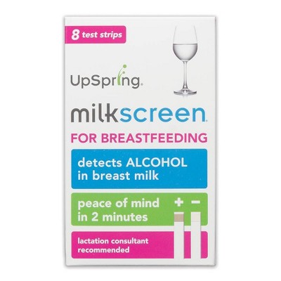 UpSpring Milkscreen for Breastfeeding - 8ct - Detects Alcohol in Breast Milk