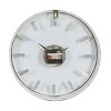 14" x 14" Round Aluminum Wall Clock with Clear Face Gold - Olivia & May - 4 of 4