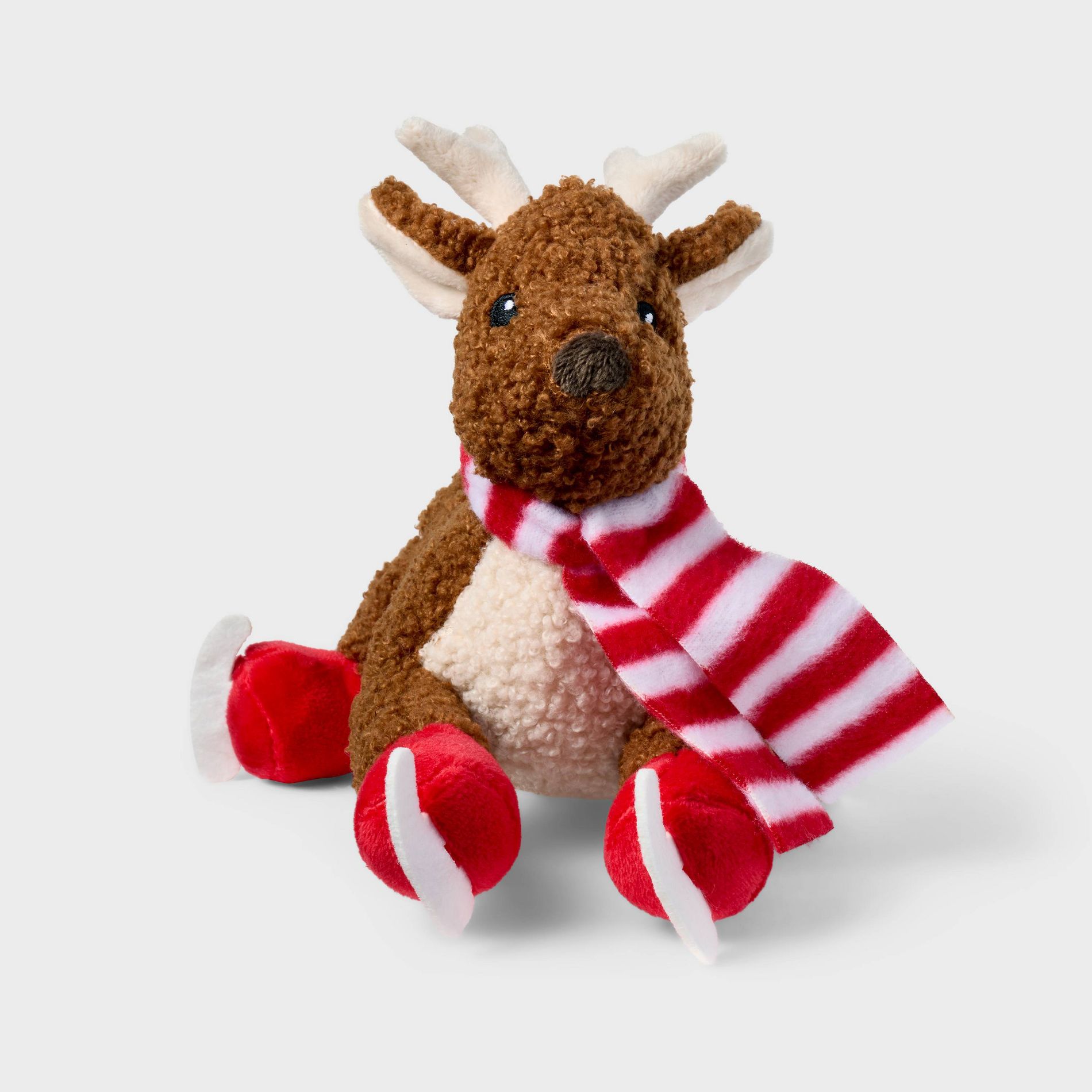 7'' Reindeer with Scarf Stuffed Animal - Gigglescape™