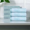 Cotton Marble and Solid Medium Weight Assorted Towel Set by Blue Nile Mills - 2 of 4