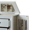 CAVINAS Mirror Jewelry Cabinet Jewelry Armoire Organizer with Mirror - 3 of 4