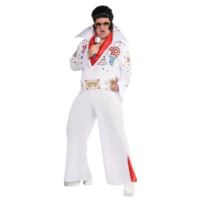 Photo 1 of AMSCAN Men's King of Vegas Costume, Gold/Red/White, One Size