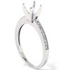Pompeii3 1/10 Ct Diamond Engagement Semi Mount Ring 14K White Gold - 3 of 4
