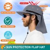 SUN CUBE Sun Hat for Men, Wide Brim Fishing Hat Neck Flap Cover Men, Women, Hiking, Camping, Sun Protection UV, Gardening - 3 of 4