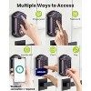 ZACHVO Keyless-Entry Deadbolt Smart Lock with Fingerprint, Keypad, Key Fob, Smartphone Bluetooth Control, Auto-Lock, IP56 Waterproof, Venetian Bronze - 3 of 4