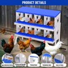 Chicken Nesting Box, Metal Nest Boxes for Chicken, Chicken Laying Box with Chicken Perch, Roll Away Nest Box for Chicken Coop - 3 of 4