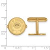 Black Bow Jewelry 14k Yellow Gold Plated Sterling Silver Wisconsin Badgers NCAA Cuff Links - 2 of 3