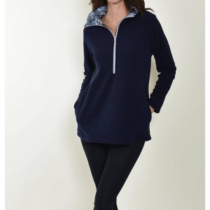Women's Portsmouth 1/4 Zip Tunic Top - Southwind - 1 of 2