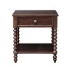 Starlight Canyon Home,Brown Morocco Bedside Table with Storage for Bedroom and Night Use - 2 of 4