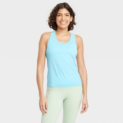 Women's Seamless Medium Support Cami Midline Sports Bra - All In Motion™  White 3x : Target