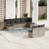vidaXL Garden Sofa Set Grey - 2 of 4