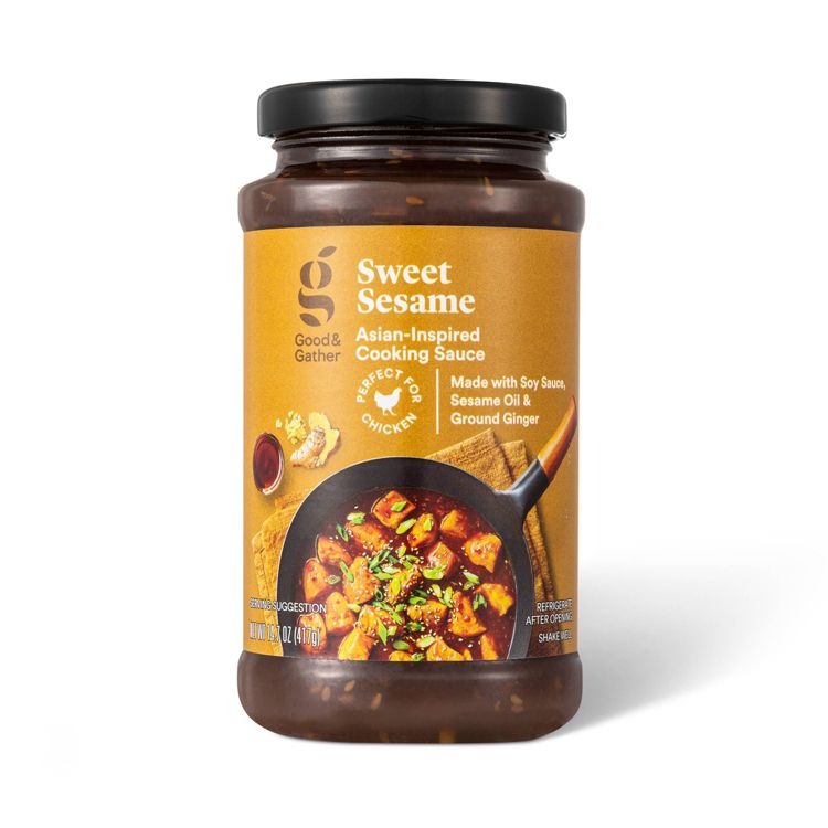 Sweet Sesame Asian-Inspired Cooking Sauce - 14.7oz - Good &#38; Gather&#8482;, 1 of 4