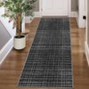 Modern Striped Area Rug Washable Rug Stain Resistant Foldable Indoor Carpet with Non-Slip Backing Low Pile Floor Cover for Living Room Bedroom - 3 of 4