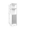 Chery Life 52'' H Brown Bamboo Storage Cabinet, Suitable for Living Rooms Bathrooms, Bedrooms - 3 of 4