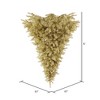 Vickerman 6' Champagne Upside Down Artificial Christmas Tree - 2 of 2