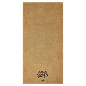 Black Willow Tree Tan Bath Towel Set of 2 27x54 VHC Brands - 1 of 4