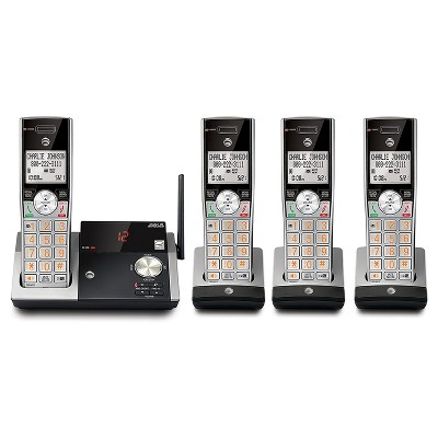 AT&T DECT 6.0 Cordless Phone System w/ 4 Handsets - Silver/Black CL82415