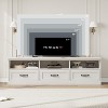 TV Stand for 75 Inch TV, Mid-Century Modern Entertainment Center with Storage Drawer, TV Console with Open Shelves,for Living Room, Bedroom - 4 of 4