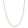 Black Bow Jewelry 2.2mm 14k Yellow Gold Beveled Solid Curb Chain Necklace - 3 of 4