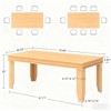 COZONY 71-inch Farmhouse Dining Table for 6-8 People, Rustic Rectangular Wood Kitchen Table for Living Room and Restaurant - 2 of 4