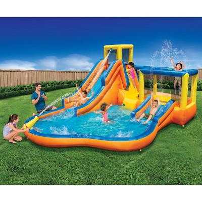 Multi-Color Inflatable Slide and Bounce Water Park
