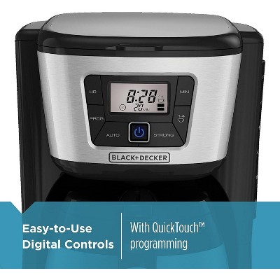 BLACK+DECKER CM2035B-1 BLACK+DECKER 12-Cup Thermal Coffee Maker, Keep Coffee Hot with Insulated Stainless Steel Carafe, Digital Controls, Easy to Clean.