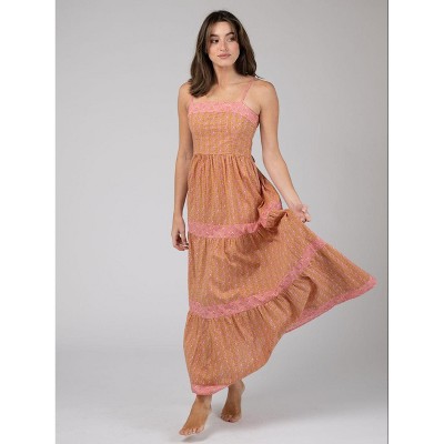 Olive Workshop Mallorca Maxi Dress Pink