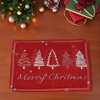 Unique Bargains Christmas Place Mats Christmas Tree Flax Red White 11.8"x17.7" 2 Pcs - 2 of 4