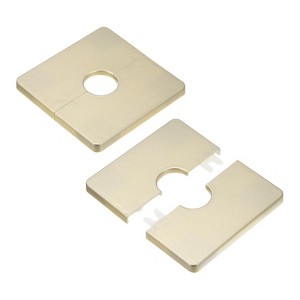 Unique Bargains Self-Adhesive Durable Multipurpose Easy Installation Escutcheon Plate 2 Pcs - 1 of 4