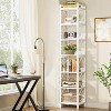 Hommoo 78.7 Inch Tall Narrow Corner Bookshelf - 2 of 4
