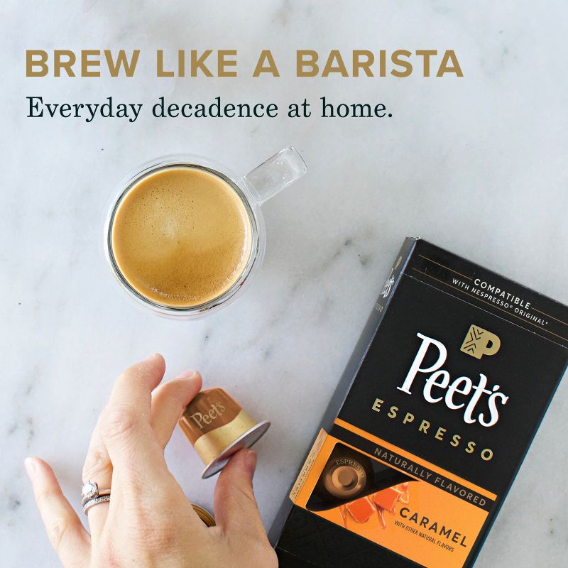 Peet&#39;s Coffee Caramel Dark Roast Espresso Capsules - 10ct, 4 of 5