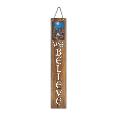 Courtside Market The Nativity 7x40 Hanging Artboard with Twine