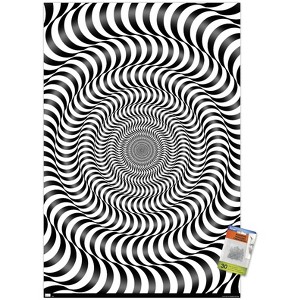 Trends International Zebra Stripe Optical Illusion Unframed Wall Poster Prints - 1 of 4