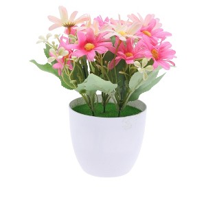 Unique Bargains Artificial Plants Cosmos Plastic 3.74"x3.74"x7.87" 1 Pc - 1 of 4