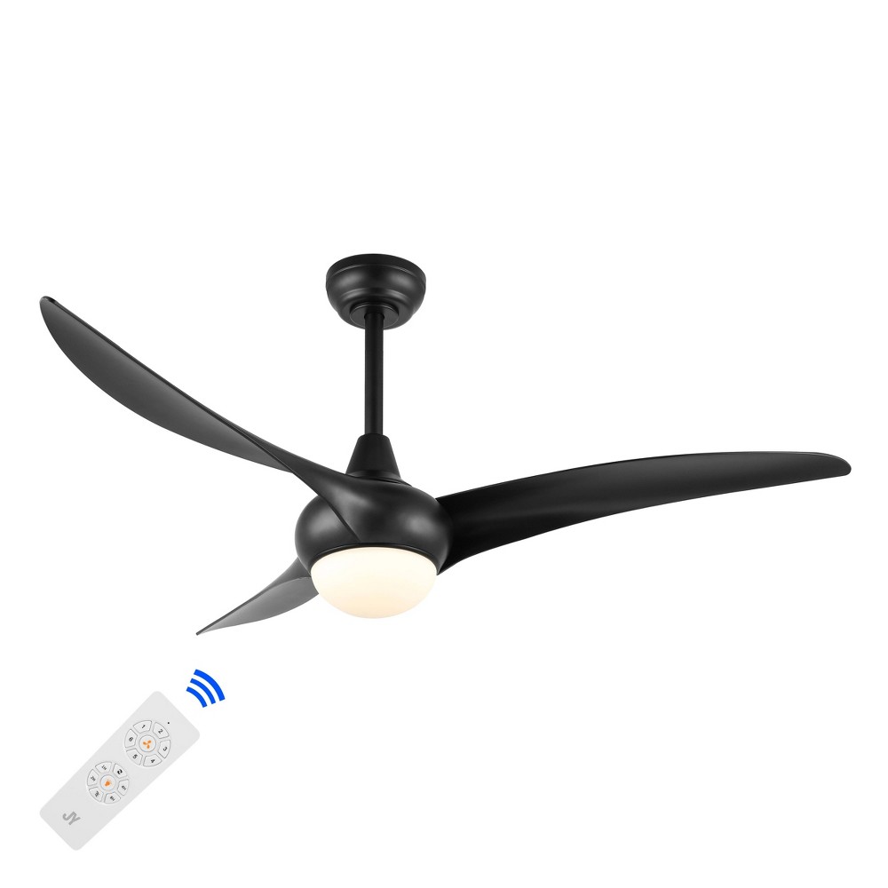 Photos - Air Conditioner 52" 1-Light Aviator Coastal Iron 6-Speed Swirl Integrated LED Ceiling Fan