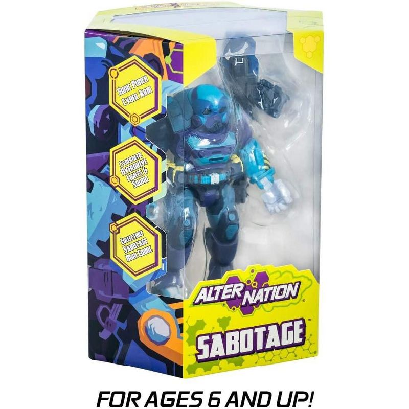 Panda Mony Toy Brands Alter Nation 6.5 Inch Phase 1 Action Figure | Sabotage, 2 of 5