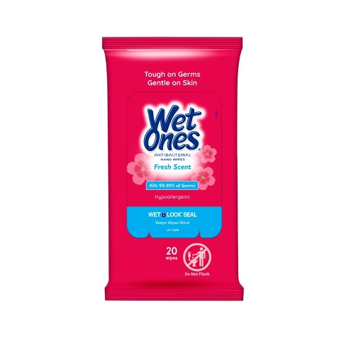 Wholesale Travel Size Wet Ones Antibacterial Wipes - Pack of 20