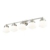 Vaughn 5-Light Modern Bathroom Vanity Fixture with Vintage Schoolhouse Glass - 4 of 4