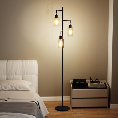 Racxily 67'' Tree-Shaped Floor Lamp with 3 Lights ¨C Foot Switch Included & Easy Assembly
