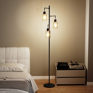 Racxily 67'' Tree-Shaped Floor Lamp with 3 Lights ¨C Foot Switch Included & Easy Assembly - 1 of 4