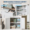 72" Tall Bookshelf with Drawer, 4 Tier Wooden Bookcase with Open Shelf & Cabinet, Freestanding Display Storage Cabinet for Living Room Home Office - 3 of 4