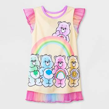 Toddler Girls' Care Bears NightGown Pajama - Yellow