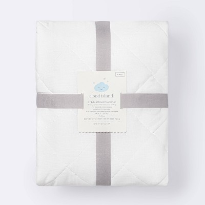 White Waterproof Standard Crib Mattress Protector