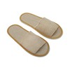 Unique Bargains Open-Toe Linen Slippers Disposable Slippers 1 Pair - 2 of 4
