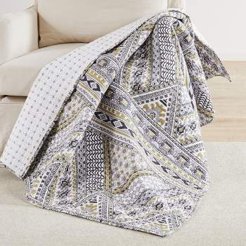 Portofino Blue Throw - One Quilted Throw - Levtex Home : Target