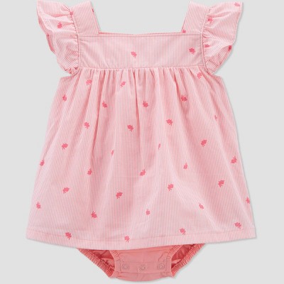 Image of Carter's Just One You®️ Baby Girls' Bunny Romper - Pink 3M