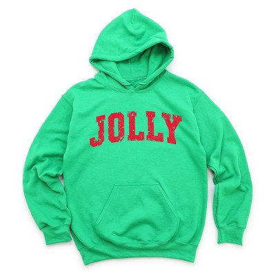 Jolly Varsity Arched Distressed - Women's Graphic Hoodie